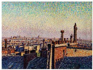 Les Toits De Paris A Midi by Gustave Cariot