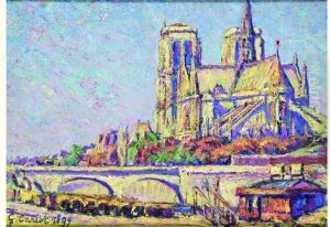 Paris, Notre-dame, Vue Du Port Aux Vins, Deux Heures, Apres-midi, Automne 1899