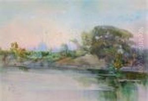 Veduta Di Roma Dal Tevere by Onorato Carlandi