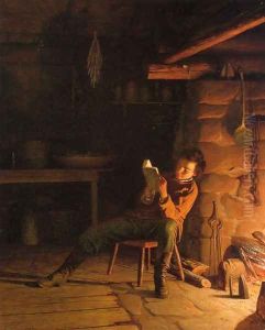 The Boyhood of Abraham Lincoln by Eastman Johnson