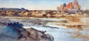 Veduta Della Valle Del Tevere by Onorato Carlandi