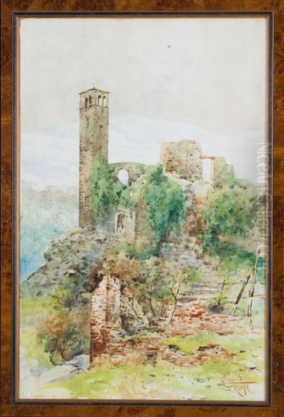 Paesaggio Con Torre E Rovine - view 1