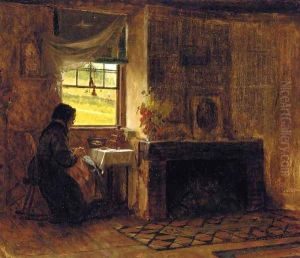 Interior of a Farm House in Maine by Eastman Johnson