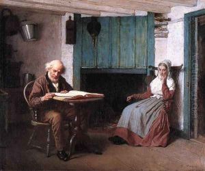 Thy Word is a Lamp unto My Feet and a Light unto My Path by Eastman Johnson