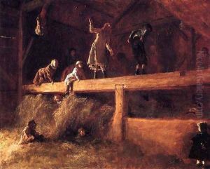 In the Hayloft by Eastman Johnson