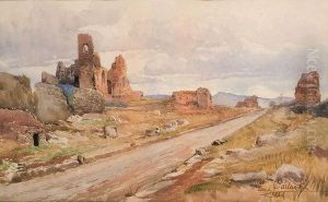 Roma, Ruderi Sull""appia Antica by Onorato Carlandi