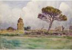 Paesaggio Della Campagna Romana by Onorato Carlandi
