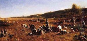 The Cranberry Harvest, Island of Nantucket by Eastman Johnson