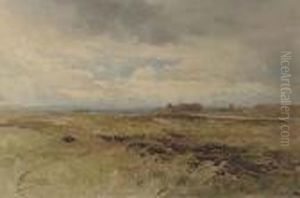 View Of A Church Across A Rural Landscape by Onorato Carlandi