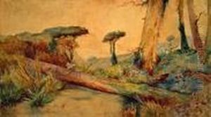 Soggetto Galante Nel Bosco by Onorato Carlandi