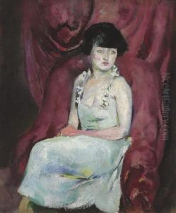 Portrait Of A Seated Woman by Arthur Beecher Carles