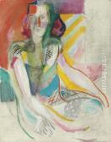 Abstract Seated Figure - view 1