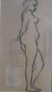 Leaning Nude by Arthur Beecher Carles
