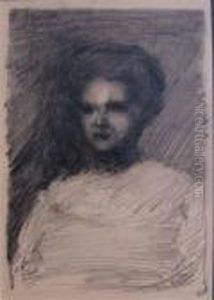 Portrait Of Frances Metzer West by Arthur Beecher Carles