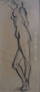 Standing Nude by Arthur Beecher Carles