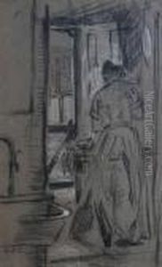 Woman In Interior by Arthur Beecher Carles