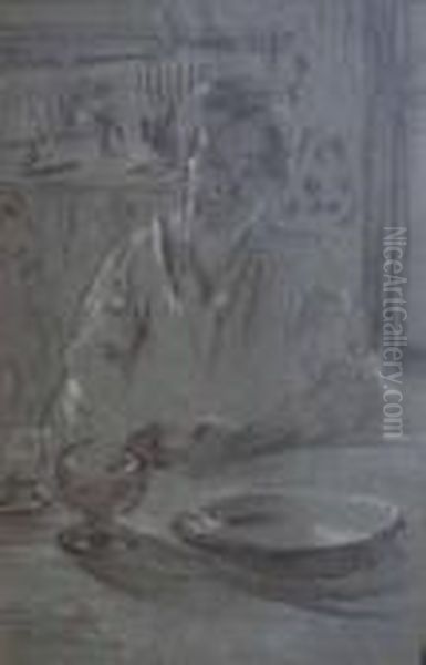 Woman At Table - view 1