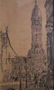 Philadelphia City Hall by Arthur Beecher Carles