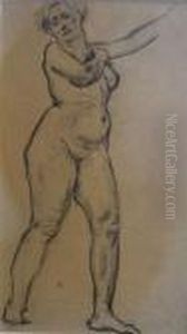 Standing Nude by Arthur Beecher Carles