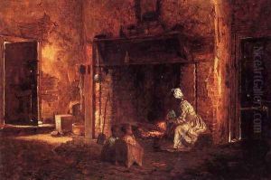 Kitchen at Mount Vernon by Eastman Johnson