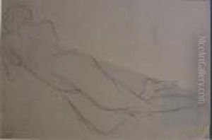 Reclining Nude, No. 52 Sketchbook by Arthur Beecher Carles