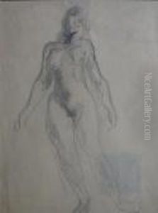 Standing Nude by Arthur Beecher Carles