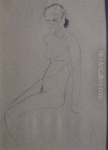 Seated Nude by Arthur Beecher Carles