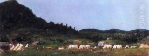 Camp Scene at Grand Portage by Eastman Johnson