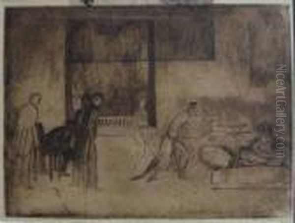 Figures In Interior - view 1