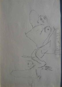 Nude Study by Arthur Beecher Carles