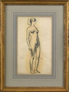Standing Female Nude by Arthur Beecher Carles