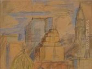 Philadelphia Skyline by Arthur Beecher Carles