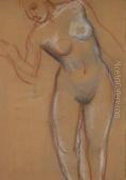 Standing Nude, #172 From Sketchbook - view 1