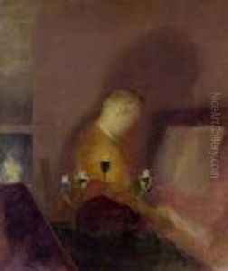 Man At The Piano by Arthur Beecher Carles