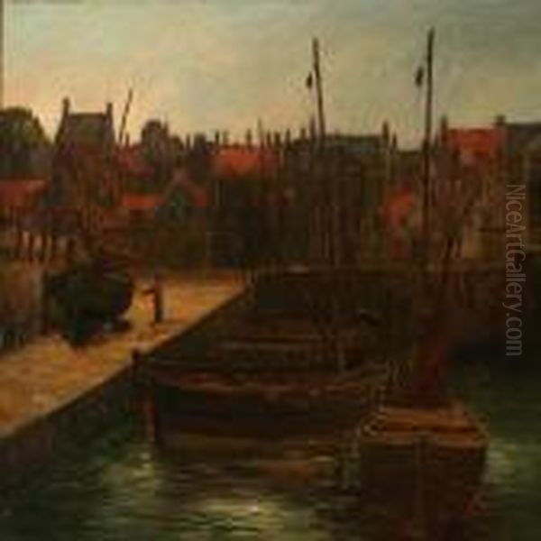Early Morning Harbour Scene - view 1