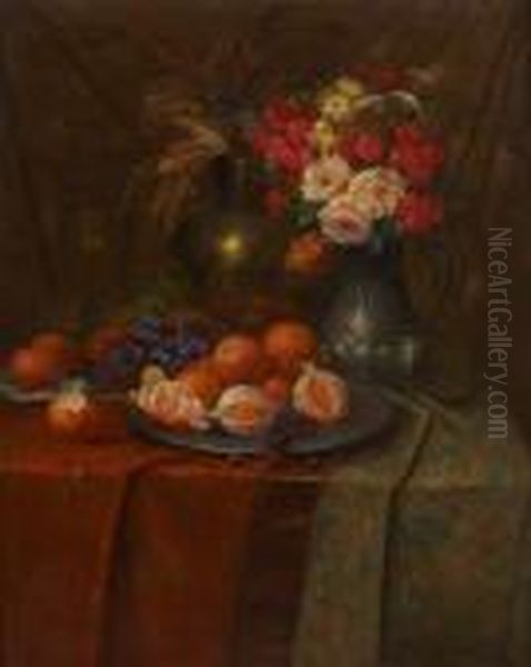 Composition Aux Oranges Et Auxfleurs - view 1