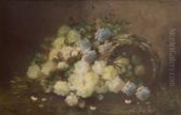 Panier De Roses Blanches - view 1