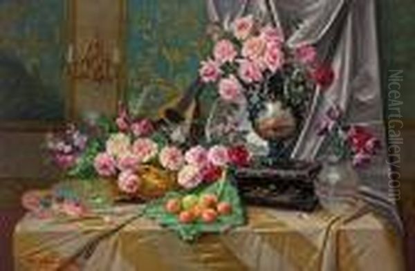 Still Life With Flowers And Fruit - view 1