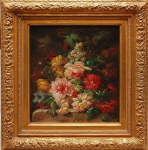 Still Life Flowers by Max Carlier