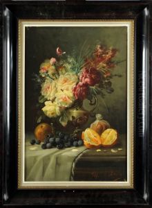 Nature Morte Aux Fruits Et Aux Fleurs