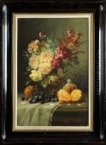 [nature Morte Aux Fruits Et Auxfleurs] by Max Carlier