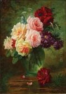 Nature Morte Aux Fleurs by Max Carlier