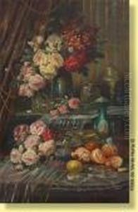 Composition Aux Fruits, Au Fleurs Et Aux by Max Carlier