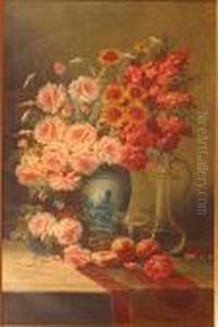 Bloemenstilleven. by Max Carlier
