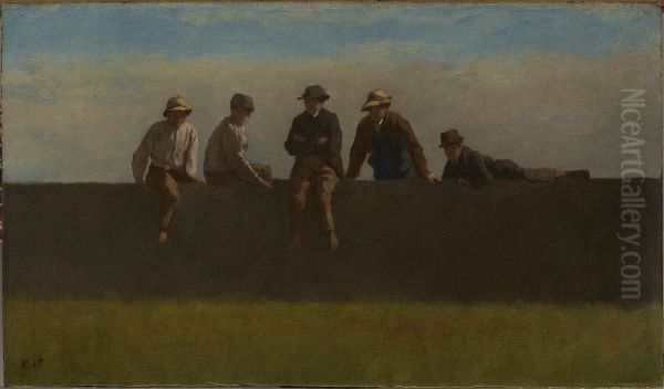 Five Boys on a Wall - view 1