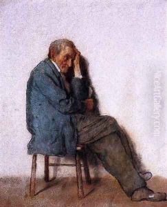 Old Man, Seated by Eastman Johnson