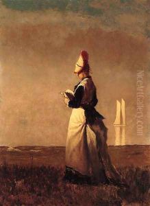 Woman Reading by Eastman Johnson