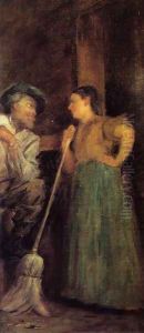 A Rustic Courtship by Eastman Johnson