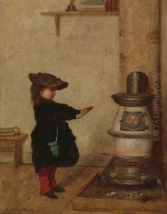 Warming her Hands by Eastman Johnson