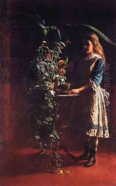 Watering Flowers - view 1